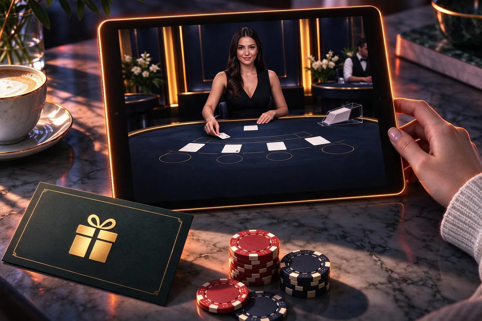 Promotional proof image showing the operator experience